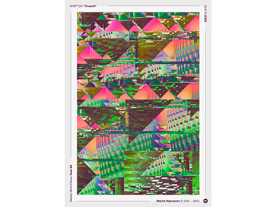 WWP°245 "Crunch" abstract art colors design filter forge generative glitch illustration pattern pattern art pattern design poster wwp