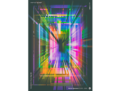 WWP°258 "p[ ]rtal" abstract art colors design filter forge generative geometric illustration neon neon light pattern poster wwp