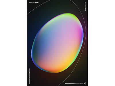 WWP°261 "MNRL" abstract art bubble colors design filter forge generative gradient illustration poster reflection vibrant wwp