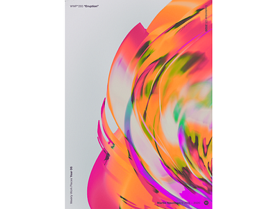 WWP°265 "Eruption" abstract art colors design eruption filter forge flare generative illustration poster poster design solar wwp
