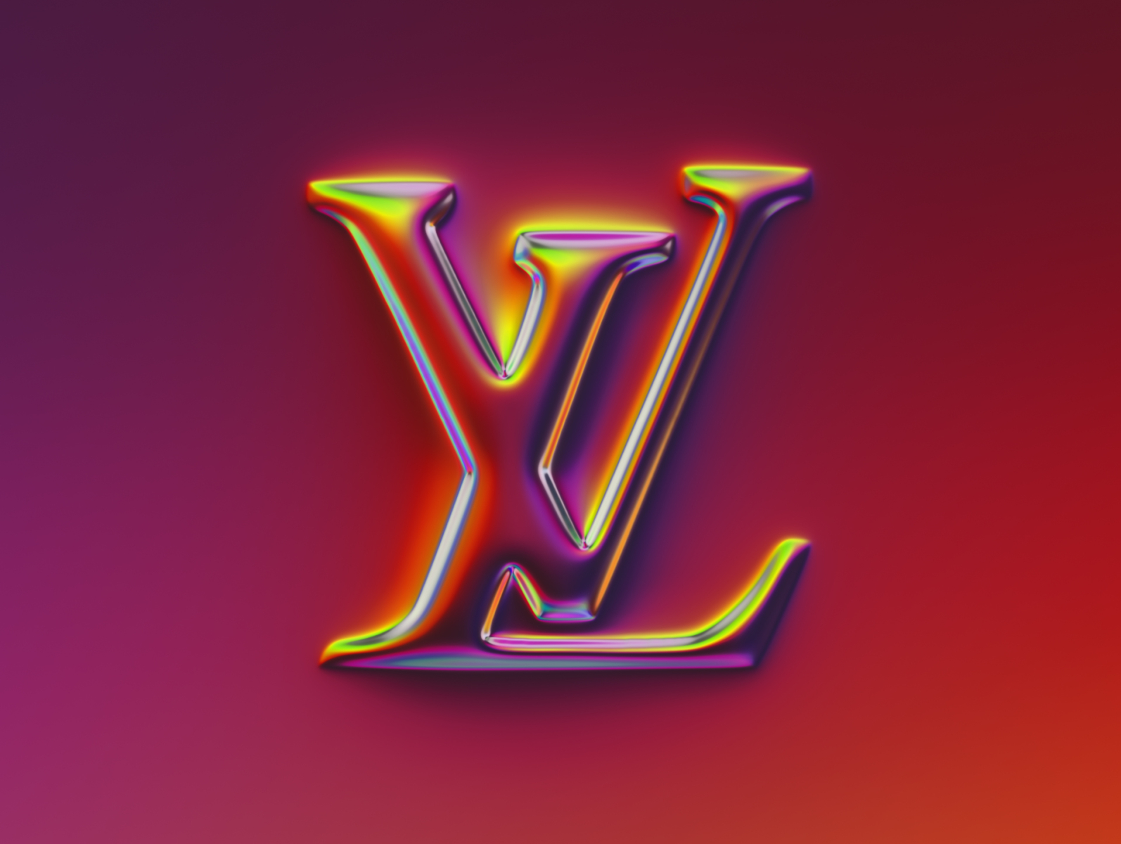 LV (Louis Vuitton), Logo Neon Sign