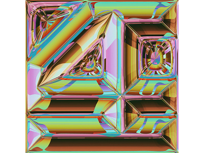 4 - 36 day sof type #08 36daysoftype abstract art colors design filter forge generative illustration lettering typography