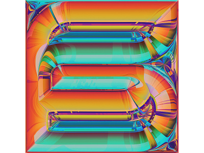 6 - 36 days of type #08 36daysoftype abstract art colors design filter forge generative illustration lettering typography