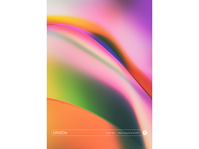 WWP°300 "Orizon" abstract art colors design filter forge generative gradient illustration poster poster design soft ui vibrant wwp