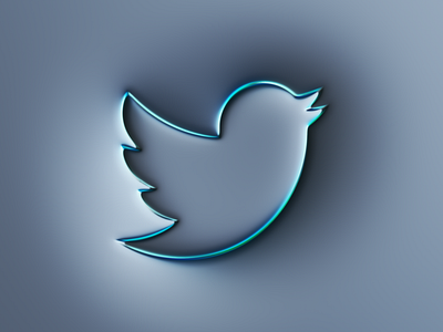 Twitter Logo x Super-Neumorphism #2 abstract art brand branding colors design filter forge generative illustration logo neumorphism rebrand twitter ui