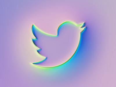 Twitter Logo x Super-Neumorphism #3 abstract art brand branding colors design filter forge generative illustration logo neumorphism rebrand ui