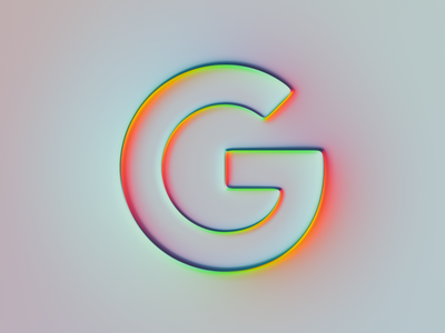 Google Logo x Super-Neumorphism #2