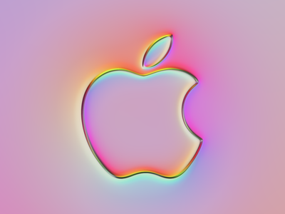 Apple Logo x Super-Neumorphism #1 abstract apple apple logo art branding button colors design filter forge generative gradient graphic design illustration logo neumorphism soft ui ui design ux vibrant