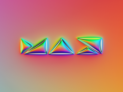 Adobe MAX logo x Naumorphism