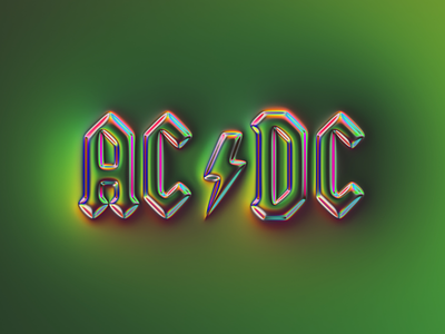 ACDC logo x Naumorphism abstract acdc art branding chrome colors design filter forge generative glow illustration logo neumorphism rebrand rebranding