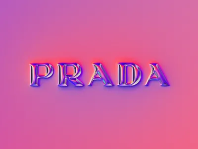 Prada logo x Naumorphism abstract art branding chrome chrome type colors design filter forge generative glow illustration logo luxury prade rebrand rebranding