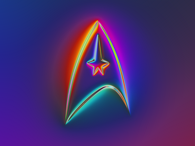 Star Trek logo x Naumorphism