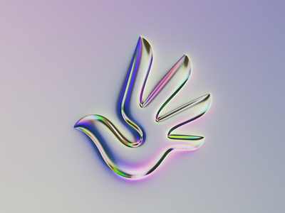 Human Rights logo x Naumorphism abstract art brand branding chrome colors design dove emboss filter forge generative glow gradient human rights illustration logo neon pigeon rebrand white