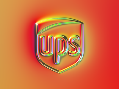 UPS logo x Naumorphism