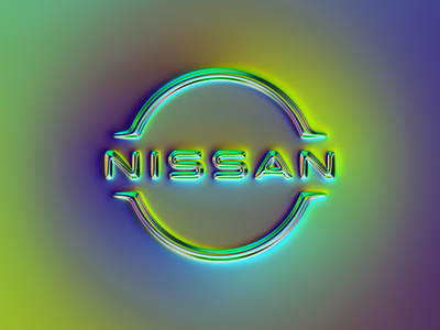 Nissan logo x Naumorphism 3d abstract art branding car chrome colors design filter forge generative glow graphic design illustration logo neon nissan rebrand