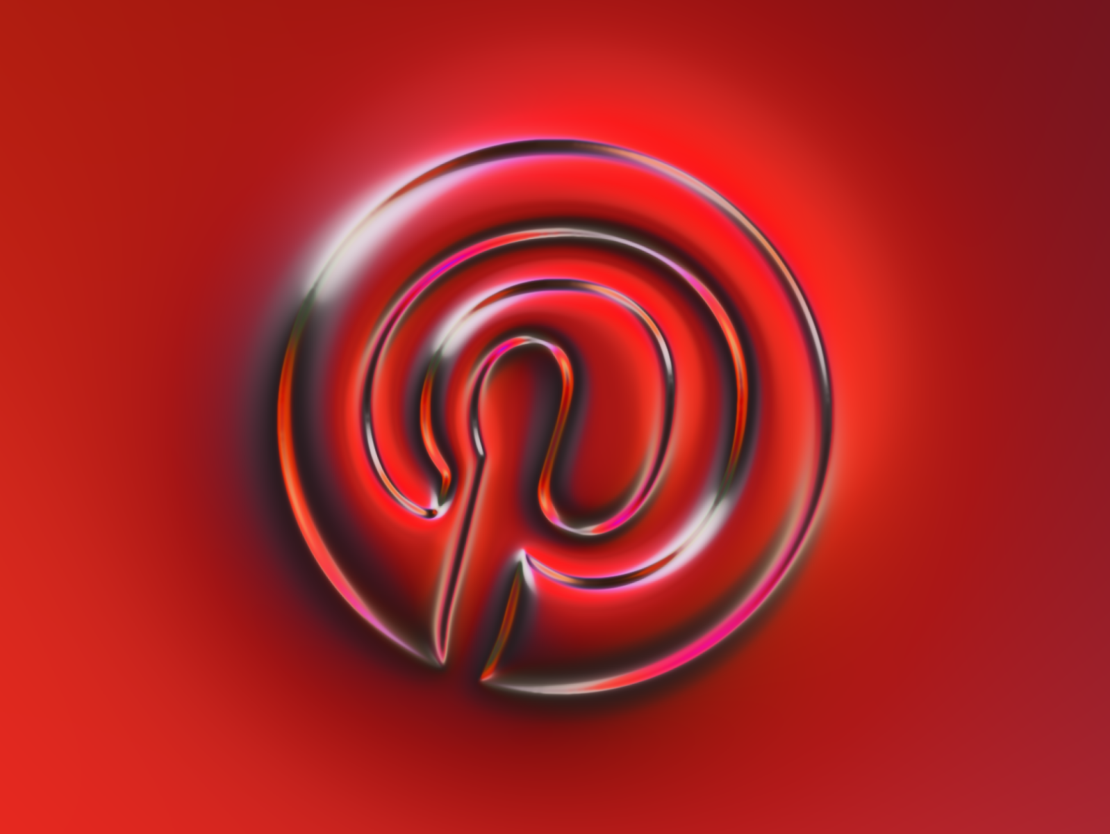 Pinterest logo x Naumorphism by Martin Naumann on Dribbble