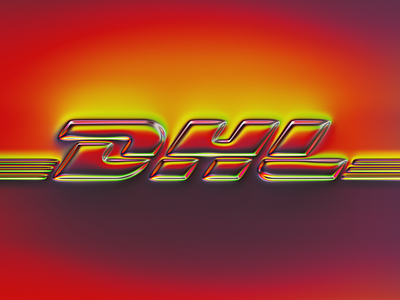 DHL logo x Naumorphism