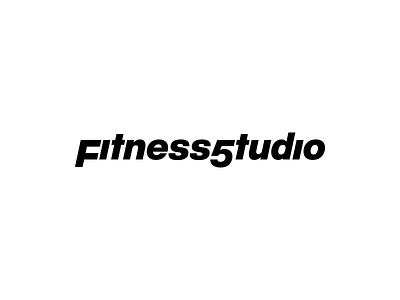 Fitness 5 Studio logo proposal branding design logo logo design logo type rebrand rebranding symbol type typography