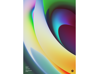 WWP°304 "Relap" abstract art colors design everyday filter forge generative gradient graphic design illustration organic poster poster design smooth vibrant