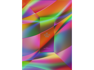 WWP°315 "Not Within The Scope" aberration abstract art chromatic color colorful colors design filter forge generative glass illustration light poster prism rainbow refraction
