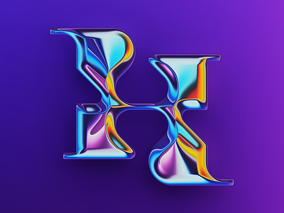 H – 36DOT 2022 36daysoftype 36dot abstract art colors design filter forge generative illustration lettering type design typography