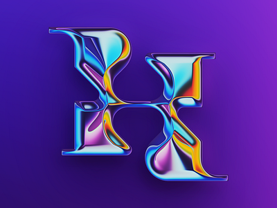 H – 36DOT 2022 36daysoftype 36dot abstract art colors design filter forge generative illustration lettering type design typography