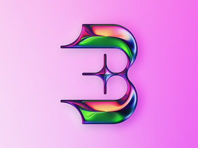 3 – 36DOT 2022 36daysoftype 36dot abstract art colors design filter forge generative illustration lettering type typography