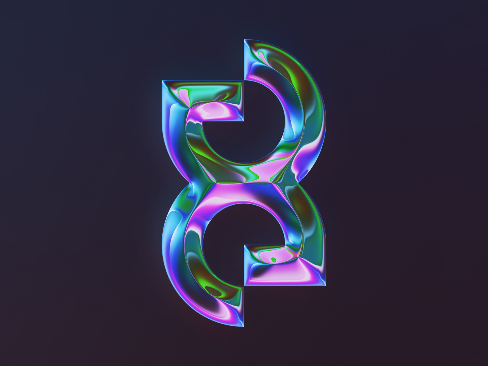 8 - 36DOT 2022 36daysoftype 36dot abstract art colors design filter forge generative glow illustration letter lettering neon type type design typography