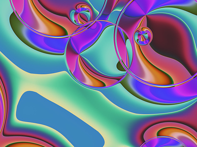 bubble stuff #9 abstract art colors design filter forge generative illustration