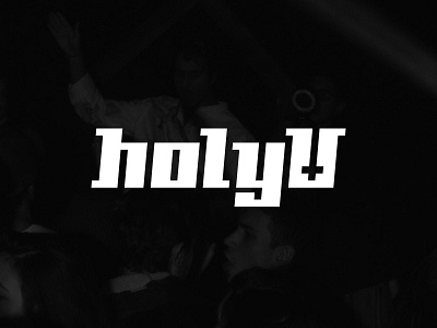 HolyU Logo branding cross dark holy holyu logo music negative space undergroud unholy