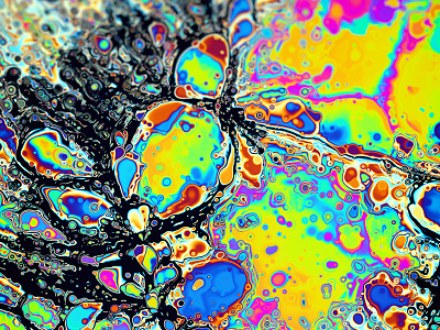WWP°090 bubbles color colors fluid iridescence iridescent piece rainbow spectrum weekly work wwp