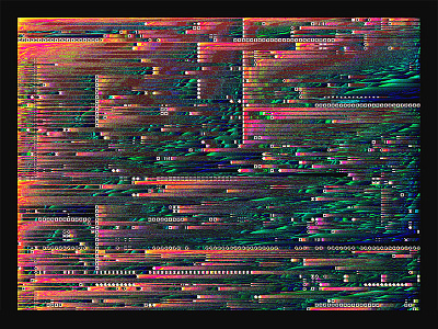 WWP°110 digital glitch piece pixel sort weekly work wwp