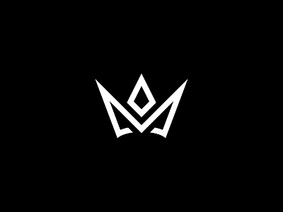 Major Sound Logo crown design edgy kind logo m major noble queen royal sharp sound