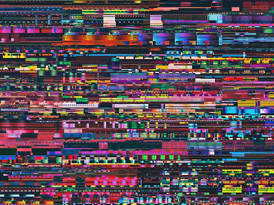 WWP°125 abstract digital glitch noise piece rectangles weekly work wwp