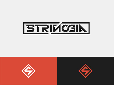 Strinogia Logo brand design edm logo logotype mark music rebrand typo