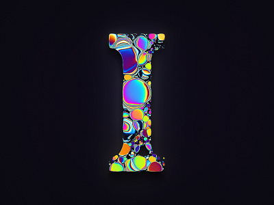 I / iridescence 36days i 36daysoftype abstract art design filter forge lettering type design typography