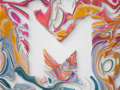 M / Marbling 36days m 36daysoftype abstract art design filter forge lettering type design typography