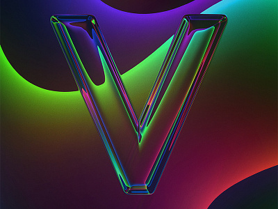 V / Virtual 36days v 36daysoftype abstract art design filter forge lettering type design typography