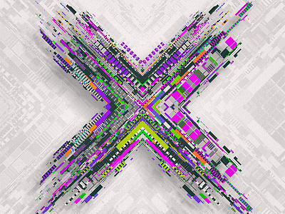 X / Xtreme 36days x 36daysoftype abstract art design filter forge lettering type design typography