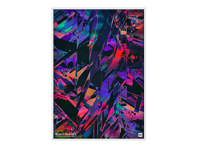 WWP°142 "Broken Beams II" abstract art beams colorful design light piece reflection weekly work wwp