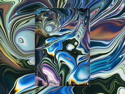 WWP°221 "Sedimotion" abstract art design filter forge fluid illustration marbling motion paint pattern sedimentation