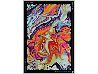 WWP°235 "trblnc" abstract art colors design filter forge generative illustration marbling pattern wwp