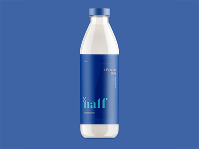 Milk bottle brand brand design graphic design grocery logo packaging