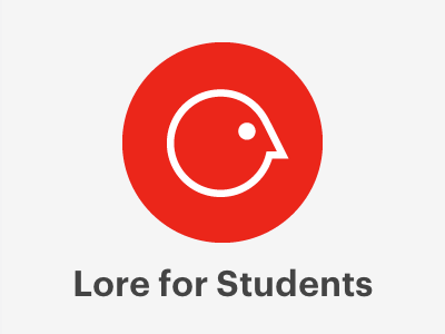 Lore for Students animation education icon interaction learning lore web desgin
