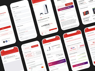 Redesign Americanas App design ecommerce ecommerce app ecommerce design ecommerce shop form form field forms interaction design ui uidesign user interface