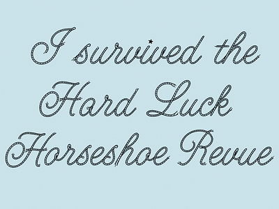 Hard Luck Bandana text country cowboy lasso lettering rope rope text typography western