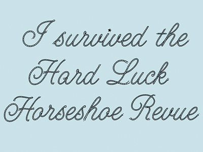 Hard Luck Bandana text