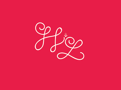 H//L cursive logo logotype monogram script