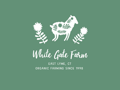 White Gate Farm Tshirt Design farm illustration lamb tshirt whimsical