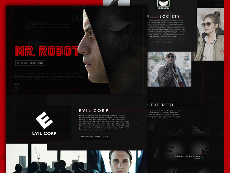 Mr.Robot by Tyler Pate on Dribbble